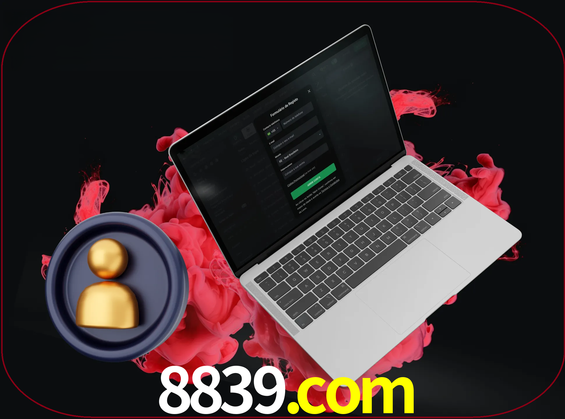 No cabeçalho do site 8839, clique no botão que o levará a um formulário especial onde terá de introduzir as suas informações actuais.