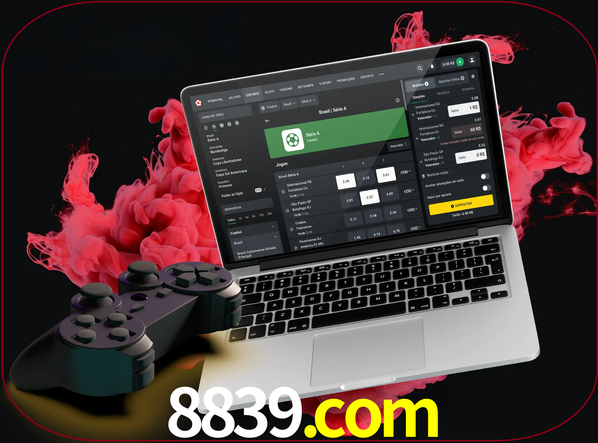 Visite a secção especial de jogos de vídeo em 8839 para descobrir em que jogos pode apostar e ganhar muito dinheiro.